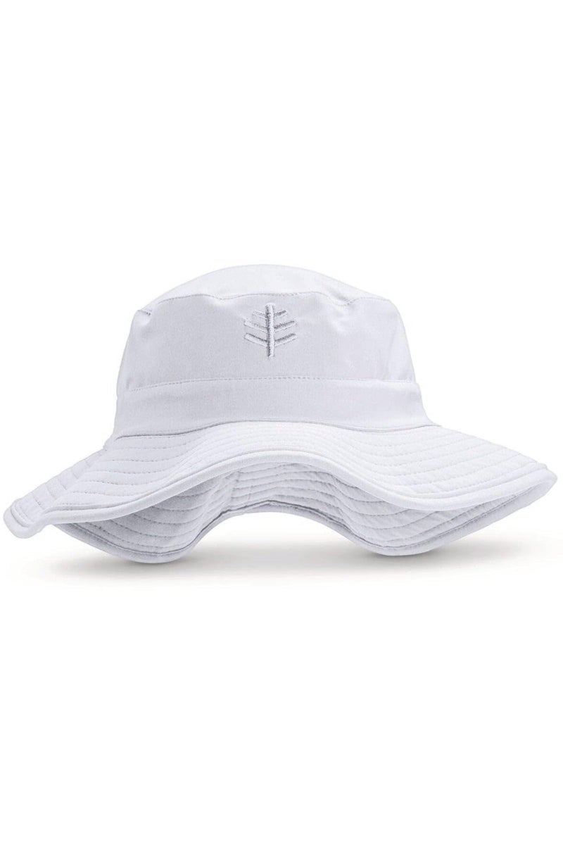 Coolibar Unisex Chlorine Resistant Hat - UPF 50+ Sun Protection - Brighton in White - Image 1